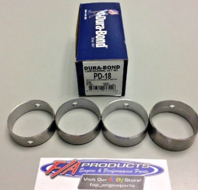 Chrysler 170 198 225 1960 a 1978 juego de 6 cojinetes de árbol de levas inclinados Dura-Bond PD18 Foto 1 de 4
