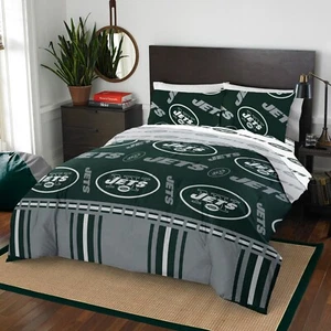 New York Jets NFL Northwest Full 5 Piece Bedding Set - Picture 1 of 1