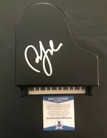 PIANO MAN BILLY JOEL SIGNED MINI PIANO AUTHENTIC AUTOGRAPH BAS BECKETT COA 21 Cover
