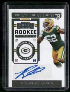 2019 Panini Contenders #246 Rashan Gary Rookie Auto - Foto 1 di 2