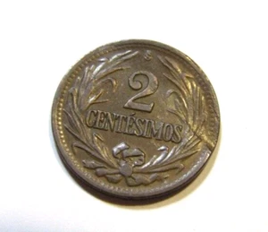 Uruguay 1947-So 2 Centesimos Coin - Picture 1 of 5