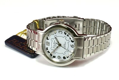 Reloj Pulsera Philip Persio Profesional Acabado Plateado Ver A Través Esfera 3 ATM WR Foto 1 de 4