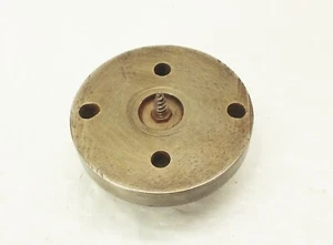 Piastra frontale in acciaio 3" 3/4"- 16 TPI con centro vite tornio legno artigianale 103 113 - Foto 1 di 11