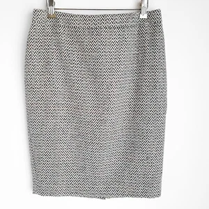 J Crew Factory Harringbone Wool Blend Straight Pencil Skirt Womens 6 - Picture 1 of 6