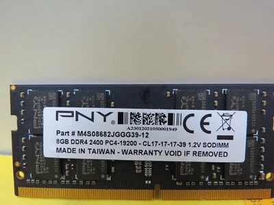COMPUTER 8GB MEMORY PNY M4S08682JGGG39-12 8GB DDR4 2400 PC4 19200 CL17 - Image 1 of 2