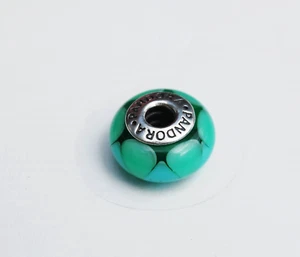 Genuine Pandora Murano Glass Bead "Captivating Green" - 790636 - retired - Picture 1 of 2