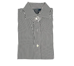 Ralph Lauren Polokleid Shirt: Regent schwarz & weiß gestreift - 15 32/33 - Bild 1 von 1