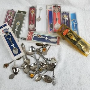 Souvenir Spoons, Lot of 29, Mixed sizes and styles - Picture 1 of 8