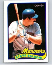 1989 O-Pee-Chee Baseball #336 Steve Balboni  Seattle Mariners V96100