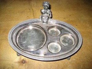 EPNS Plata Inglaterra Art Nouveau Punzón Menage Bastidor Niña ¡VER!!! - Imagen 1 de 4