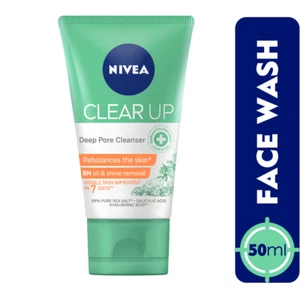 New Nivea Face wash Clear Up Deep Pore Cleanser 50 ml | Free Shipping Worldwide - Picture 1 of 8