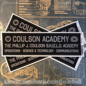 • SHIELD • ADESIVO PARAURTI COULSON ACADEMY • AGENTI COSPLAY • MARVEL • LOLA • - Foto 1 di 2