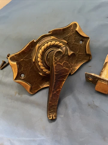 Vintage door handle  brass! Cover