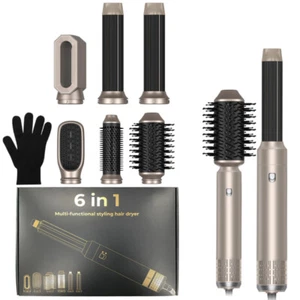 Air Styler Hairstyler 6in1,Rundbürstenföhn Warmluftbürste,Haarstyler + 6Aufsätze - Bild 1 von 24