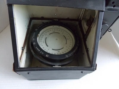 1942 Lionel US Navy BU Ships 4" Boat Compass  WWII Mark1 w Lantern - Image 1 of 4