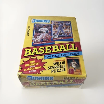 1991 Donruss серии 1 в заводской упаковке бейсбольный воск коробка - 36 упаковок  - Изображение 1 из 4