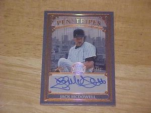 Jack McDowell 2025 Leaf Bronx Legacy Penstripes AUTO 35/45 New York Yankees - Bild 1 von 2