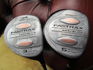 2 Slazenger Fastrax drivers 3 15 degree and 5 19 degrees anti slice Graphite - Picture 1 of 8