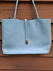 baby blue VALENTINA Italian Leather Designer ๐ HANDBAG Italy ๐ฎ๐น Made V. Nice - Picture 1 of 9