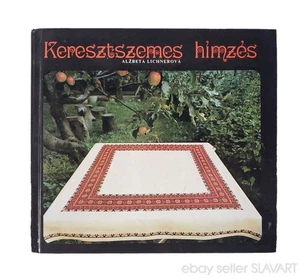 BOOK Slovak Cross-Stitch Embroidery Patterns (in Hungarian) tablecloth charted - Picture 1 of 11