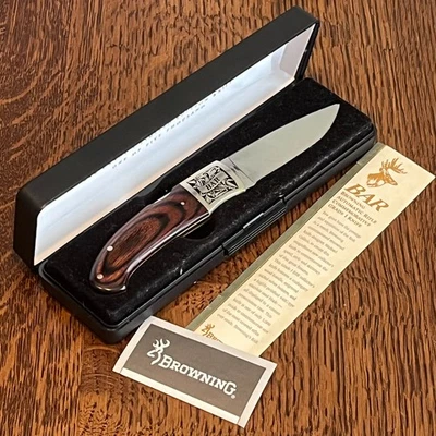 Bonito Cuchillo Automático Browning Conmemorativo Barra Grado 1 1 de 5000 Foto 1 de 4