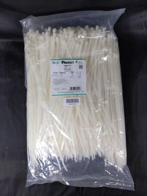 Corbatas Panduit blancas con cremallera 1000 15" natural domo-top metal tipo púa Foto 1 de 4