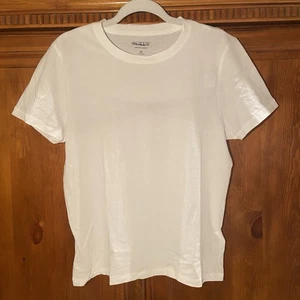 J. Crew Vintage Jersey Classic Fit Crewneck Short Sleeve T-shirt White Size M - Picture 1 of 10