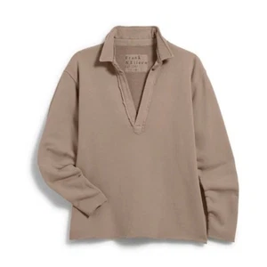 Frank & Eileen Nuevo sin Etiquetas Patrick Popover Tostado Triple Vellón Top Talla LG Clásico - Imagen 1 de 8