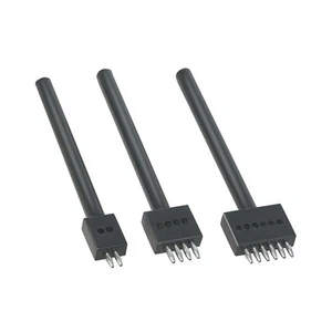 Leather Round Hole Punching Tool 3pcs 4mm Prong Punch Tool Set with 2/4/6 Pro... - Picture 1 of 8