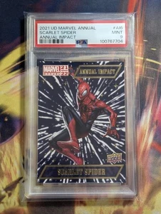 2021 UPPER DECK MARVEL ANNUAL ANNUAL IMPACT AI6 SCARLET SPIDER PSA 9 - Picture 1 of 2