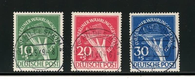 Germany-Berlin #9NB1-9NB3 (G550) Comp 1949 Plate & Bear, Used, FVF,CV$410.00 - Image 1 of 2