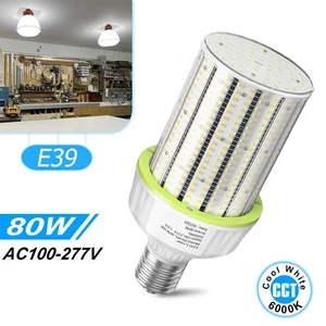 80W LED Corn Light Bulb Outdoor Indoor Garage Warehouse Factory Backyard Street - Picture 1 of 13
