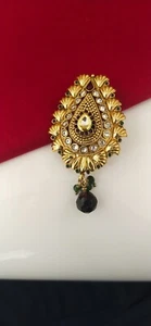 Broches de saris indio Bollywood Joyería Enchapados en oro Fiesta Desgaste Broches Pin - Imagen 1 de 3