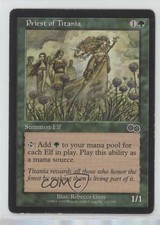 1998 Magic: The Gathering - Urza's Saga Priest of Titania #270 0e3
