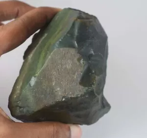 Pietra preziosa naturale africana 1663 ct/88 mm malachite verde crisocolla minerale grezzo - Foto 1 di 4