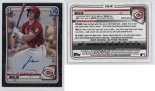 2020 Bowman Draft Chrome Picks Black Refractor /75 Jackson Miller #CDA-JM Auto