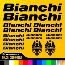 KIT BIANCHI ADESIVI PRESPAZIATI COMPATIBILI BICI STICKERS BIKE BDC MTB