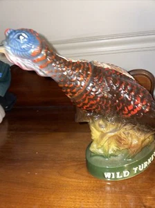 VINTAGE Austin Nichols WILD TURKEY WHISKEY CERAMIC DECANTER LIMITED EDITION #7 - Picture 1 of 6