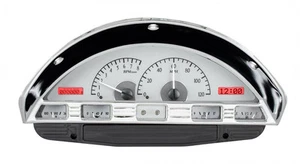 Dakota Digital 56 Ford Pickup Analog Gauge System Silver Red Kit VHX-56F-PU-S-R - Picture 1 of 6