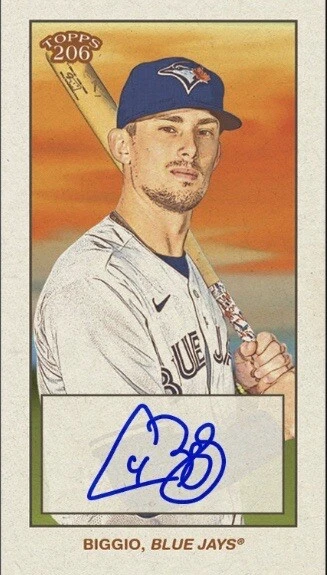 [DIGITAL CARD] Topps Bunt - Cavan Biggio - Topps 206 21 S3 - Mini Signature - Image 1 of 1