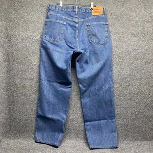 Jeans Levi Strauss 550 Para Hombres 36x32 Calce Relajado Pierna Recta Azul Denim Pestaña Roja - Imagen 1 de 16