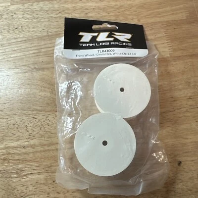 Team Losi Racing Front Wheel 12mm Hex White 2 22 3.0 4.0 5.0 TLR43009 TLR - Image 1 of 4