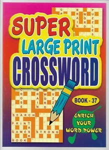 2X A4 SIZE BRAIN GAMES SUPER LARGE PRINT CROSSWORD BOOKS PUZZLES QUIZ  - Bild 1 von 1