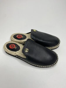 Mujer Michael Kors Hastings Alpargata Suela Elevada Cuero Mules •Talla 6M *NUEVA - Imagen 1 de 11