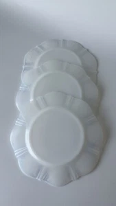 Macbeth Evans Depression Glass American Sweetheart 8" inch Salad Plates Set Of 3 - Picture 1 of 7