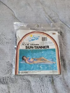 Vintage 1983 Intex The Wet Set Inflatable Pool Float 72" x 30" Sun Tanner Float - Picture 1 of 8