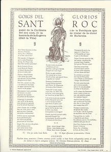 Gozo antiguo de San Roque andachtsbild santino holy card santini - Picture 1 of 1