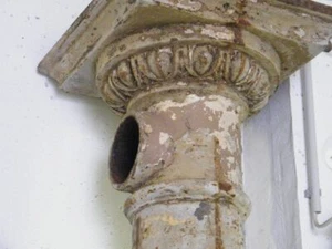 Gusssäule historisch, Gusseisen, Gründerzeit Säule, Prachtsäule von 1890 - Bild 1 von 3