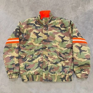 Guess Carter Reflective Camo Lined Quilted Full Zip Jacket Men's Size M - Picture 1 of 9