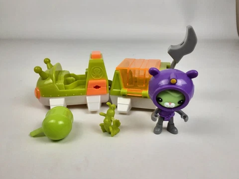 Octonauts Gup-V Vehicles with Tweak  & Bomber (1) Worm Gup V Rescue Cover